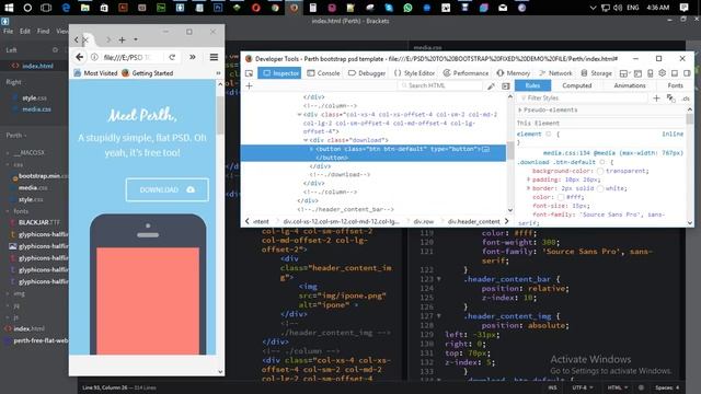 psd to bootstrap part 7 media query смотреть онлайн