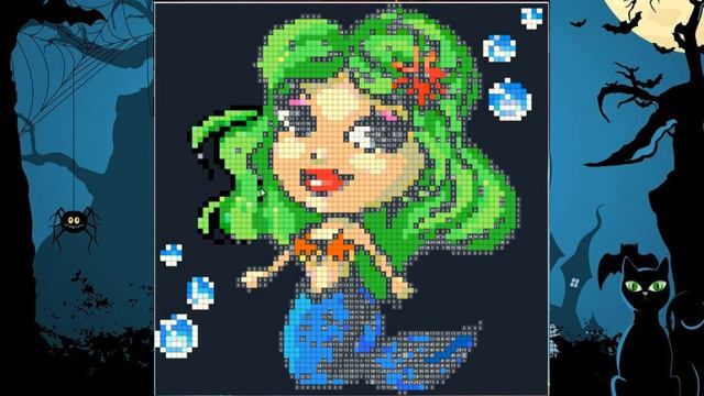 Увлекательная разукрашка Персонаж №6 смотреть онлайн