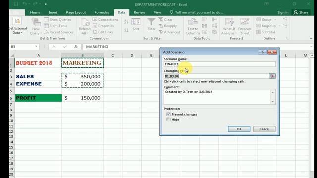 Tutorial : Scenario Manager Excel смотреть онлайн