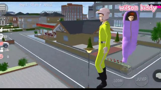 Pasukan Polisi Takagi Sakura VS Musuh Ultramn Biru dan Kuning  Sakura Simulator  Wilson Kiddy
