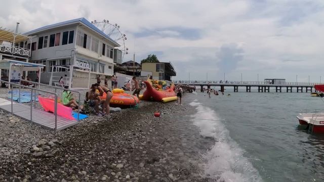 В тени +29,море чистое! Погода в Лазаревском, 19.06.2023.?ЛАЗАРЕВСКОЕ СЕГОДНЯ?СОЧИ. смотреть онлайн