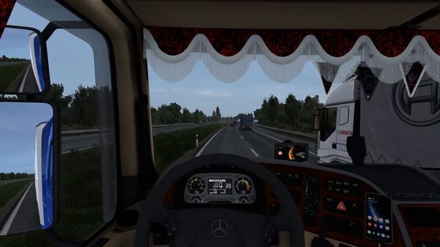 Euro Truck Simulator 2 1.46 | Mercedes-Benz Actros MP2 V8 | Kunda-Riga | ETS2 Mods смотреть онлайн