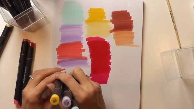 Fashion sketches: тестирование новых маркеров. смотреть онлайн