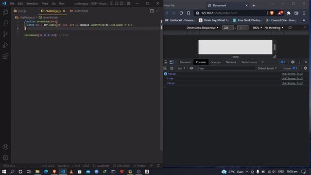 JS challenge seven boom. смотреть онлайн
