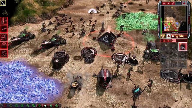 CNC 3 Kane's Wrath Nod vs 2 Brutal AIs - Turtle (GDI) смотреть онлайн