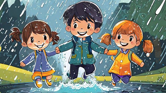 Rainy Day Friends - Adventures in Puddle Jumping | Storytelling with Artzy Monkey | Bedtime Story | смотреть онлайн