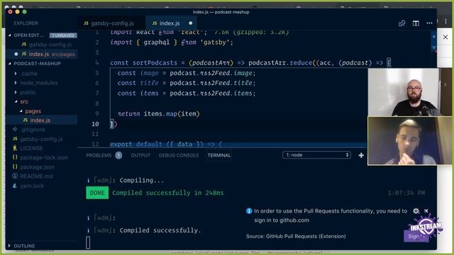 Build a Podcast Mashup App Using OneGraph and Gatsby (with Sean Grove) — Learn With Jason смотреть онлайн