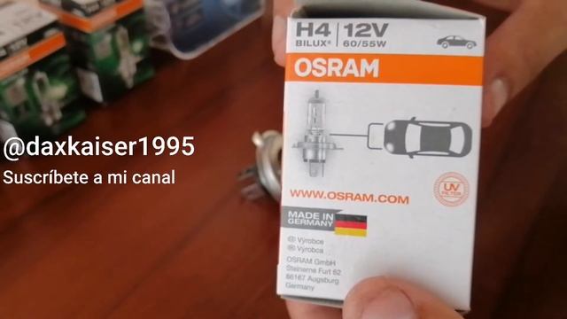 Test foco Osram h4 12v 60/55 standar Chorrillos смотреть онлайн