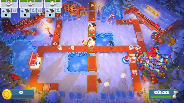 Overcooked! 2 Seasonal Content (Kevin's Christmas Cracker) Speed run 4 star (2 player co-op) смотреть онлайн