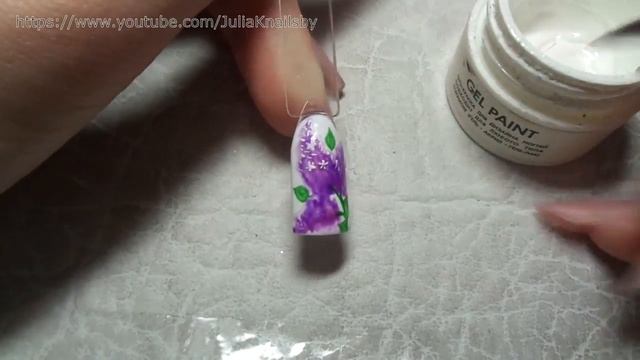 Веточки сирени. Весенний дизайн ногтей гель лаком смотреть онлайн