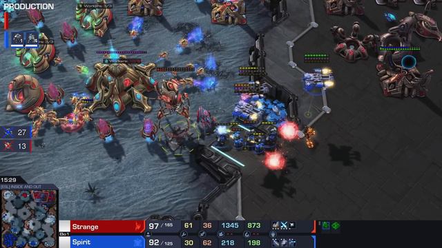 StarCraft 2: Mining EACH OTHERS 3rd & 4th Bases! (Spirit vs Strange) смотреть онлайн