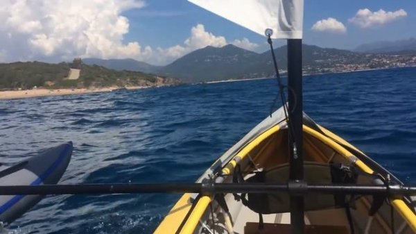 Kayak Vuoksa-2 with sail