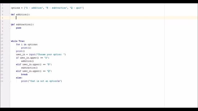 creating a basic terminal menu - python 3.4 - user selection, python basics смотреть онлайн