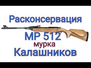 Расконсервация пневматической винтовки МР 512 замена манжеты и пристрелка