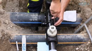Врезка в ПЭ (ПНД ) трубы под давлением или без. Подключение дома к водопроводу, газопроводу. Кран ПЭ