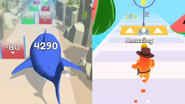 Shark Evolution, Join Blob Clash - Mobile Games Walkthrough New Evolution Satisfying Mobile Games