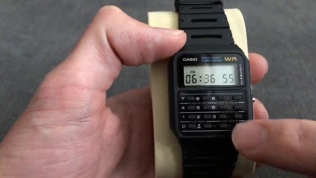 Casio CA-53W am/pm/24 hour Time, Date & Mute Settings Demonstration by Casio Watchers смотреть онлайн