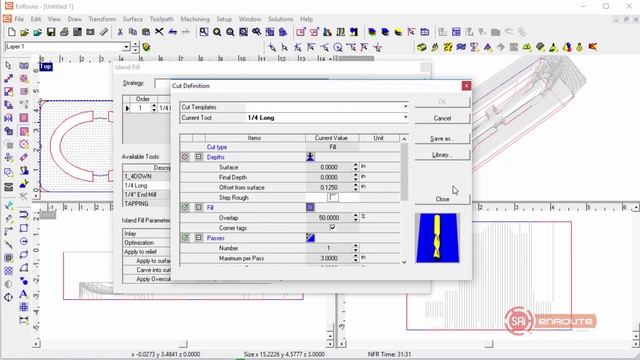 How to Cut a 2 Sided 3D STL Mesh using EnRoute Software смотреть онлайн