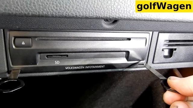 VW Golf 7 how to removal radio смотреть онлайн