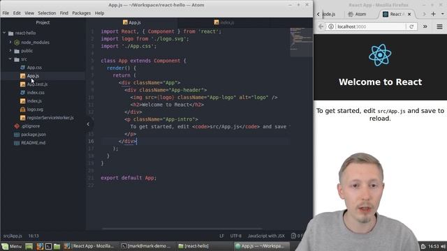 Hello React.JS - Absolute Beginners Guide to React смотреть онлайн