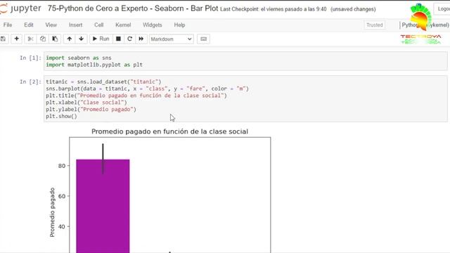Python de Cero a Experto - Seaborn - Bar Plot - Video 75 смотреть онлайн