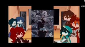 Genshin impact characters react to genshin tiktok//Gacha club//Genshin impact//🎉happy new year🎉
