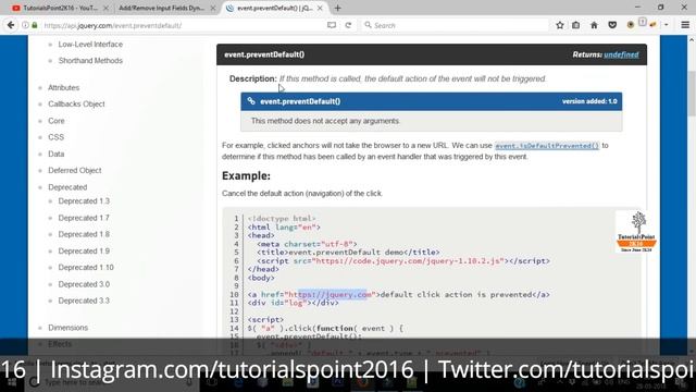 How to Add/Remove Input Fields Dynamically with jQuery ? смотреть онлайн