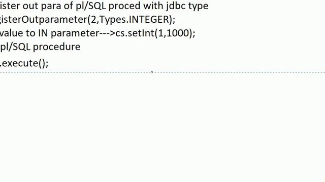 Callable statement part2 - sample code to call PL/SQL смотреть онлайн