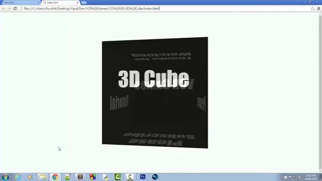 CSS3 3D Tutorial 5 | 3D Cube Animation | Demo смотреть онлайн
