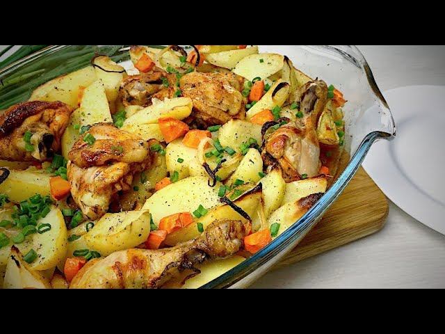 БЕСПРОИГРЫШНЫЙ Вариант УЖИНА для Всей Семьи! Курица с Картошкой в Духовке смотреть онлайн