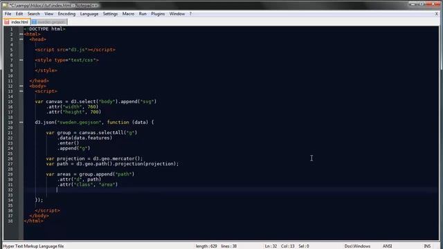 20 D3 js tutorial for beginner 2019 20 Maps in D3 смотреть онлайн