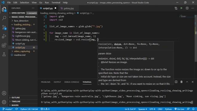#19 Intro to Glob Module in Python || Using Glob with OpenCV || Image handling || play with python смотреть онлайн