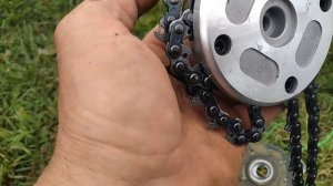 Катушка для триммера с цепью от бензопилы