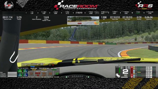 RaceRoom ONBOARD ▶️ Carrera Ranked ??? GT3 Spa смотреть онлайн