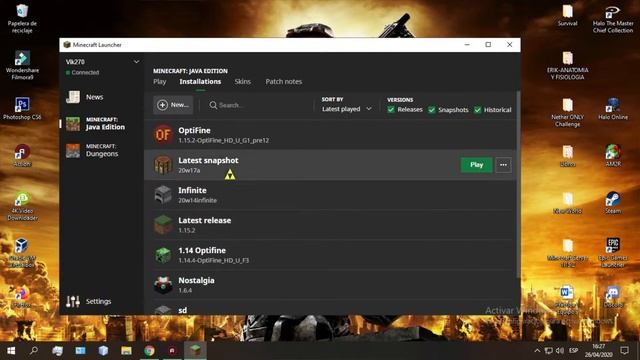 Install Minecraft Combat Update 2020 Test in your launcher смотреть онлайн
