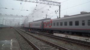 Тепловоз ТЭП70-0302 с поездом №16 Волгоград — Москва