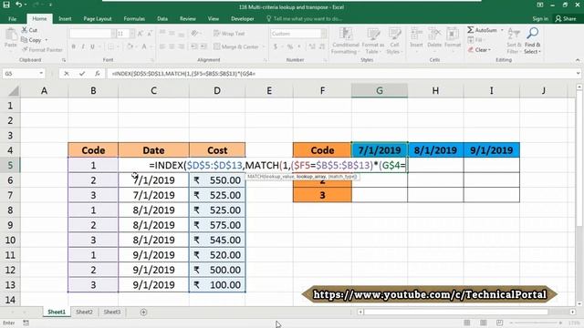 How to use the Index and Match Function to get the Lookup Value and Transpose Automatically in Exce смотреть онлайн