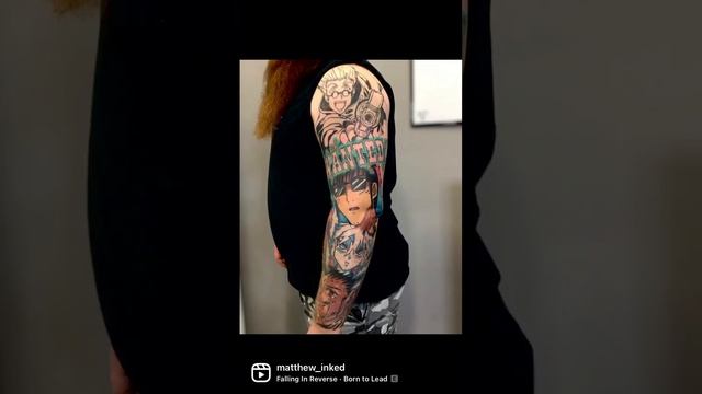 Full anime tattoo sleeve in progress смотреть онлайн