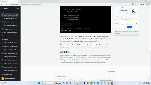 Python decorator makes function forget that it belongs to a class смотреть онлайн