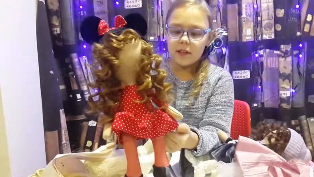 Текстильная кукла ручной работы. Снежка большеножка) Hand Made. смотреть онлайн