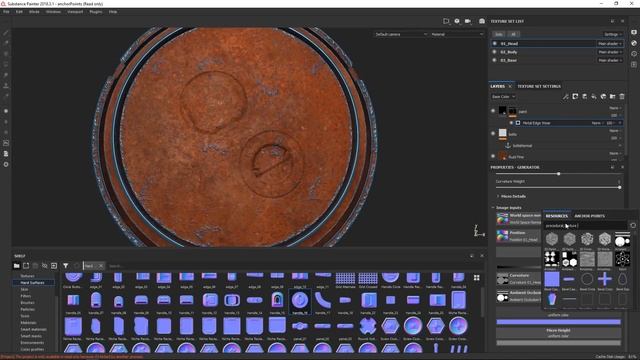 Using Normal Maps and Anchor Points in Substance Painter смотреть онлайн