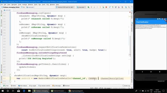 Flutter Foreground Firebase Push Notifications | Nitish Kumar Singh смотреть онлайн