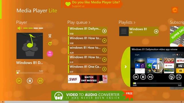 Windows 8.1 Media player lite app review windows store смотреть онлайн