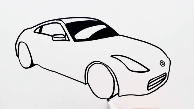 How to draw a Nissan 350z - How to draw Nissan Car Drawing - Sports Car Drawing Step by Step смотреть онлайн