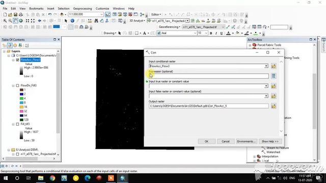 Drainage Extraction in Arc GIS using Digital Elevation Model (DEM)/ Automatic Drainage Extraction смотреть онлайн