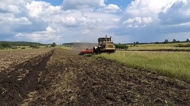 ДМ 6х2 СП(Белагромаш-Сервис) с К-701 в работе по залежи смотреть онлайн
