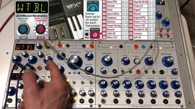 Braids WTBL 1979 Dual Algorithmic Oscillator Buchla - Wavetable Synthesis смотреть онлайн