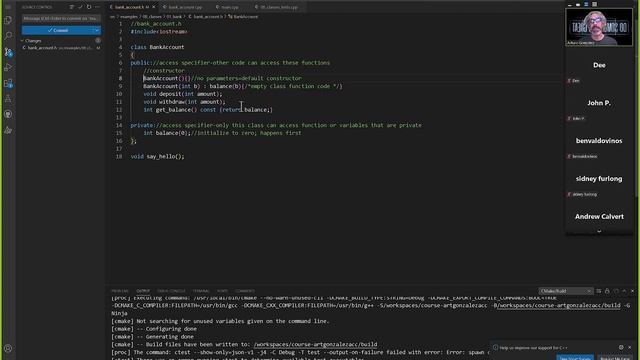 101023 COSC 1337 Class constructor, access specifiers, and functions/methods review смотреть онлайн