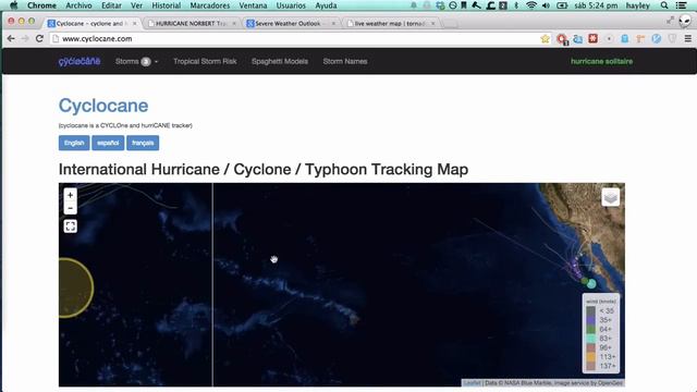 6 de septiembre - Huracán Norbert, tormentas severas смотреть онлайн