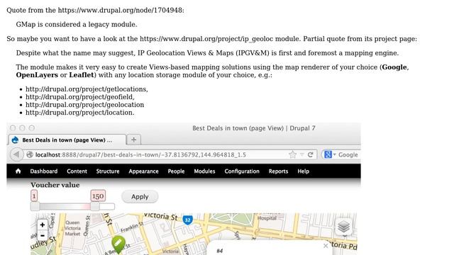 Drupal: How to make gmap marker tooltip display node title without tags? смотреть онлайн